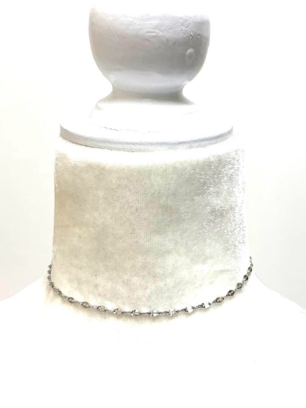 Delicate Silver Stainless Steel Choker Necklace